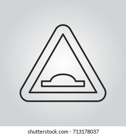 Hump road sign