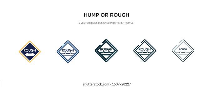 hump or rough icon in different style vector illustration. two colored and black hump or rough vector icons designed in filled, outline, line and stroke style can be used for web, mobile, ui