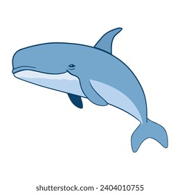 humpback sealife design illustration isolated