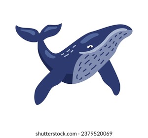 humpback sealife marine vector isolated