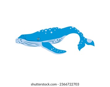 humpback sealife nature isolated icon
