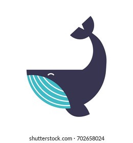 Humpback Whale isolated icon