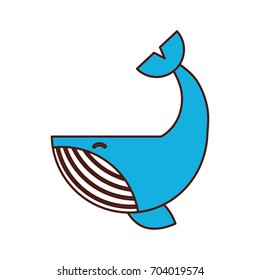 Humpback Whale isolated icon