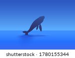 humpback whale jumping out of water