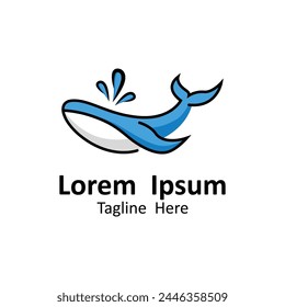 humpback whale logo hipster vintage retro icon vector illustration. this logo suitable for companies engaged in fishing, whale protection