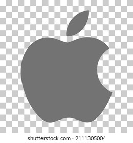 Humpolec, Czech Republic - January 14, 2022: Apple company logo - button for web, app and phone icon symbol. Editorial symbol .