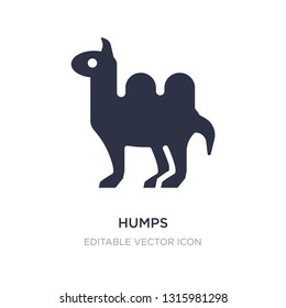 humps icon on white background. Simple element illustration from Animals concept. humps icon symbol design.