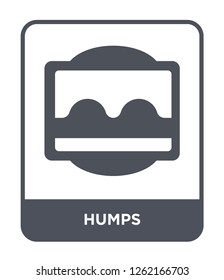 humps icon vector on white background, humps trendy filled icons from Traffic signs collection, humps simple element illustration
