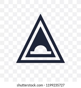 Humps sign transparent icon. Humps sign symbol design from Traffic signs collection. Simple element vector illustration on transparent background.