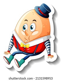 Humpty Dumpty Egg cartoon character illustration