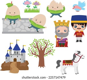 Humpty Dumpty Elements, Humpty Dumpty clipart, Humpty Dumpty Illustration