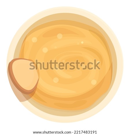 Humus potato icon cartoon vector. Pita bread. Bengal falafel Stok fotoğraf © 