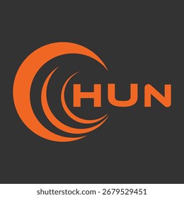 HUN letter design. HUN letter technology logo design. HUN Monogram logo design for an entrepreneur and business