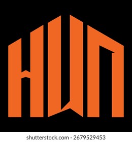 HUN letter design. HUN letter technology logo design. HUN Monogram logo design for an entrepreneur and business