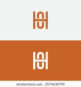 HUN letter logo creative design with vector graphic, HUN simple and modern logo. HUN luxurious alphabet design
