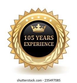 Hundred And Five Years Experience Badge
