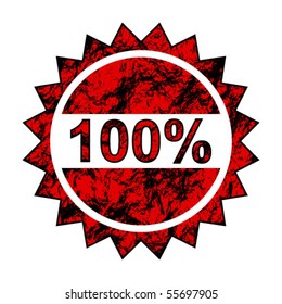 hundred percent label