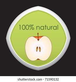 Hundred percent natural vector