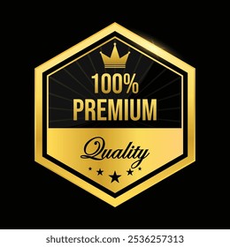 Hundred percent premium quality badge
