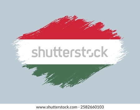 hungaria flag grunge vector design