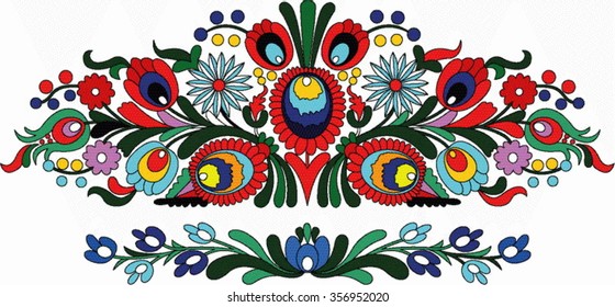 Hungarian Folk Art Stock Vector (royalty Free) 444023731