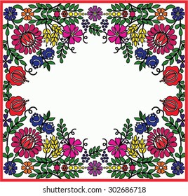 Hungarian folk art motif