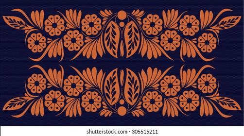 Hungarian folk art motif