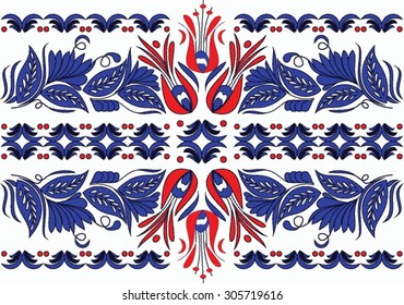 Hungarian folk art motif