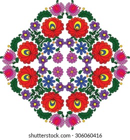 Hungarian folk art motif