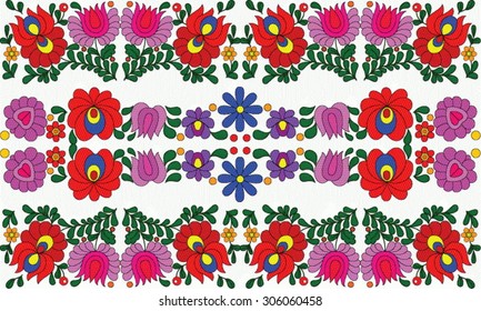 Hungarian folk art motif
