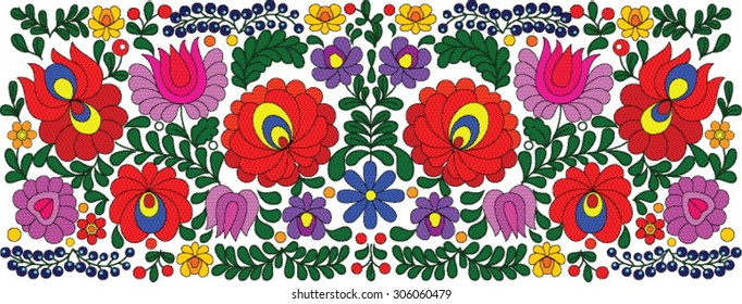 Hungarian Folk Art Motif Stock Vector (Royalty Free) 306060479 ...