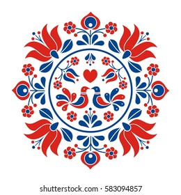 Hungarian folk motif