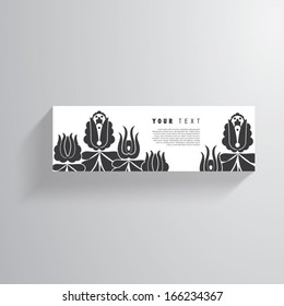 Hungarian folk pattern text box