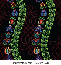 Hungarian stylized seamless patterns that will look great on fabric, clothing, printing, textile products