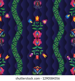 Hungarian stylized seamless patterns that will look great on fabric, clothing, printing, textile products