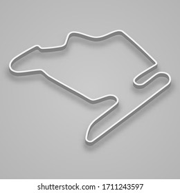 Hungaroring Circuit for motorsport and autosport. Hungary Grand prix race track. 