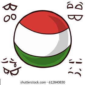 Hungary country ball
