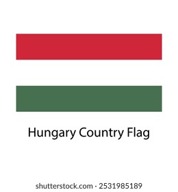 Hungary country flag hand drawing illustration vector based drawing