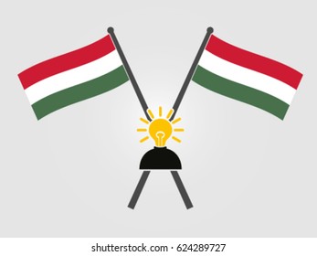 Hungary Emblem Bright Idea People