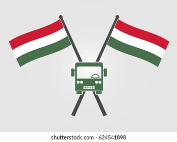 Hungary Emblem Bus