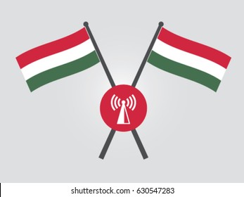 Hungary Emblem Network Connection