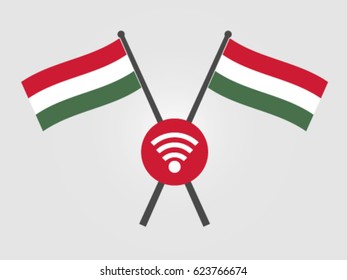 Hungary Emblem Wireless Connection