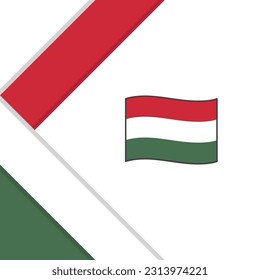 Hungary Flag Abstract Background Design Template. Hungary Independence Day Banner Social Media Post. Hungary Illustration