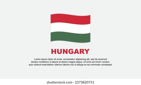 Hungary Flag Abstract Background Design Template. Hungary Independence Day Banner Social Media Vector Illustration. Hungary Background