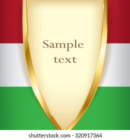 Hungary flag banner background