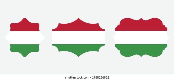 Hungary flag. flat icon symbol vector illustration