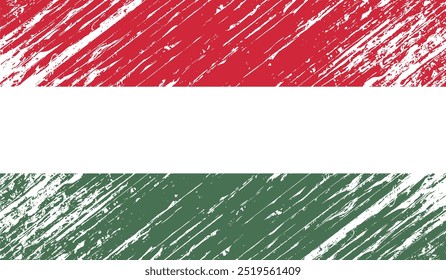 hungary flag grunge background texture