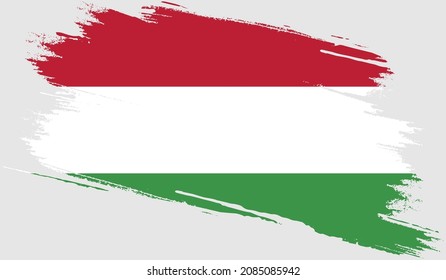 Hungary flag with grunge texture