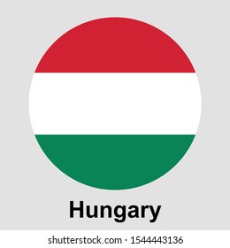 Hungary Flag Icon Isolated Vector Illustration