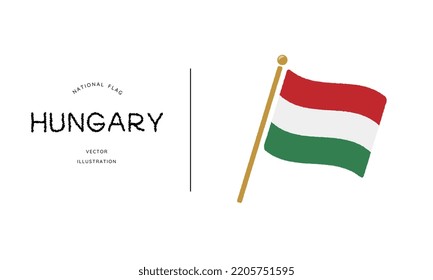 Hungary flag icon vector illustration